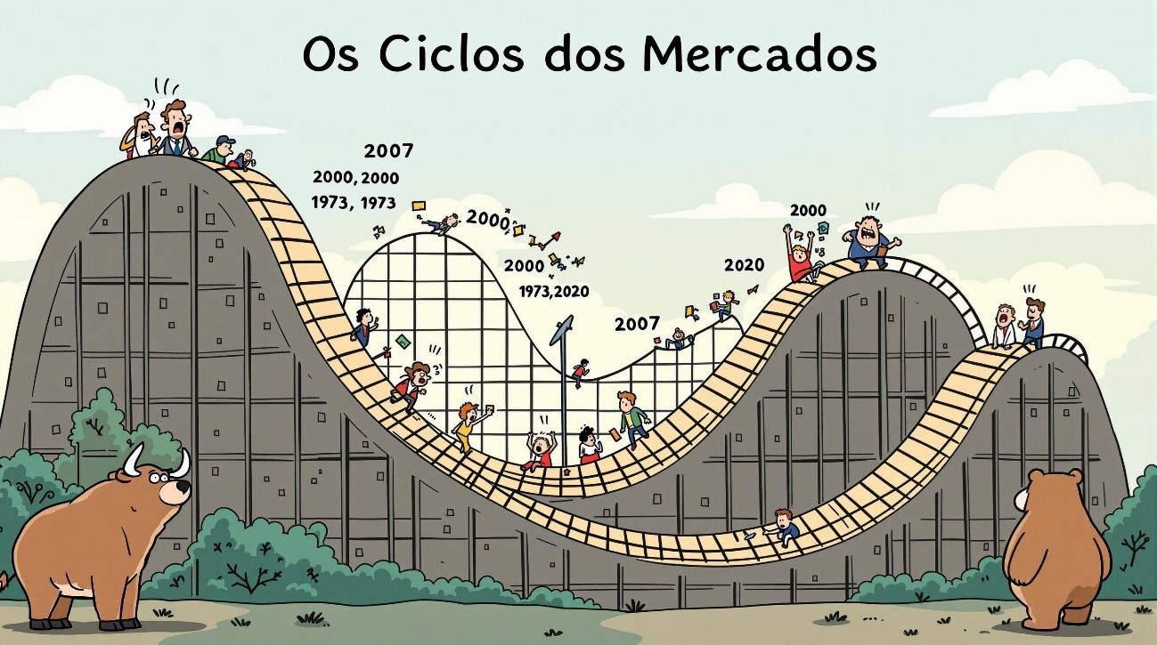 O que aprendemos com 72 anos de altos e baixos nos mercados financeiros